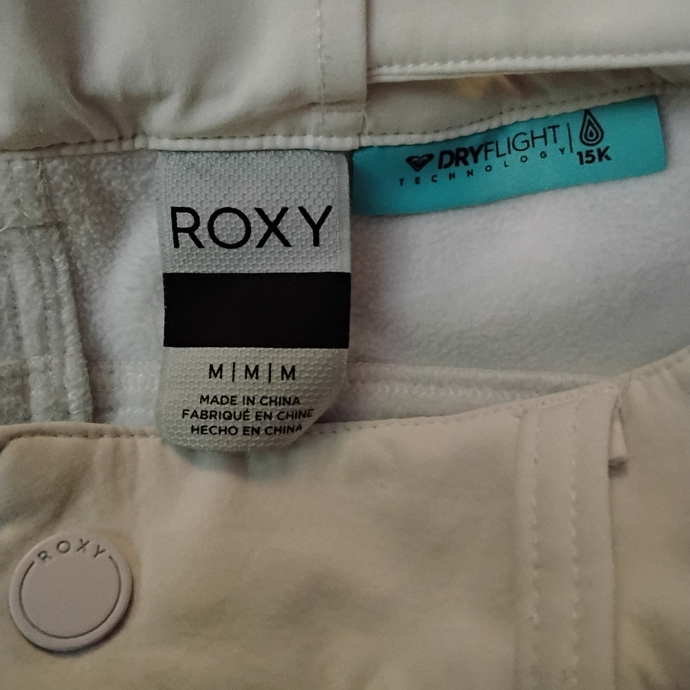 Roxy‎ Womens Backyard WarmFlight Insulated Snow Pants Size Medium Flare Bottom - Picture 7 of 7